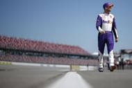 Denny Hamlin before the 2023 NASCAR Cup Series GEICO 500 at Talladega Superspeedway. Source: Getty